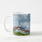 Mug paysage côtier du phare de Nouvelle-Angleterre (Gauche)