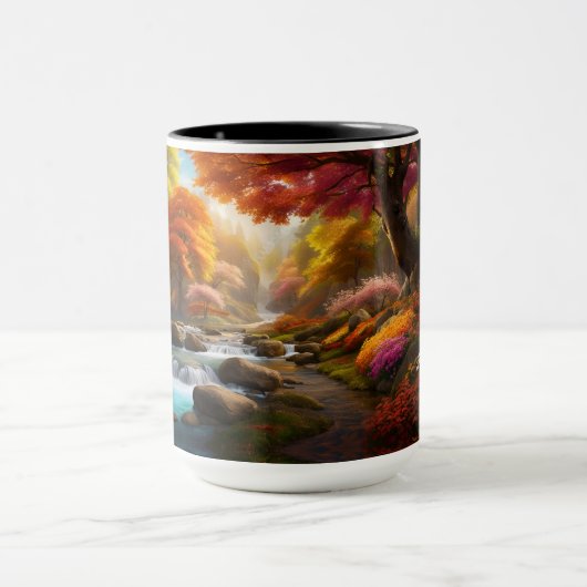 Mug Paysage d'automne Cascades dans le parc (Centre)