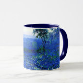 Mug Paysage de Bluebonnet avec cactus et laurier de mo (Devant droit)