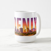 Mug Paysage de cactus à Phoenix Arizona (Devant droit)