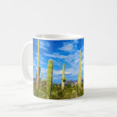 Mug Paysage de cactus du désert, Arizona (Devant gauche)