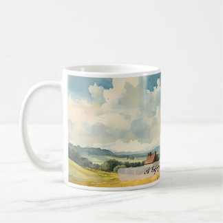 Mug Paysage de campagne en anglais personnalisable