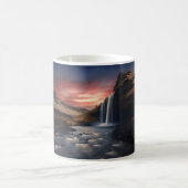Mug paysage de cascade en Islande (Centre)