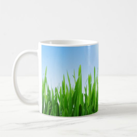 Mug Paysage de ciel bleu d'herbe verte-10826 (Gauche)
