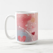 Mug Paysage de cœurs doux (Gauche)