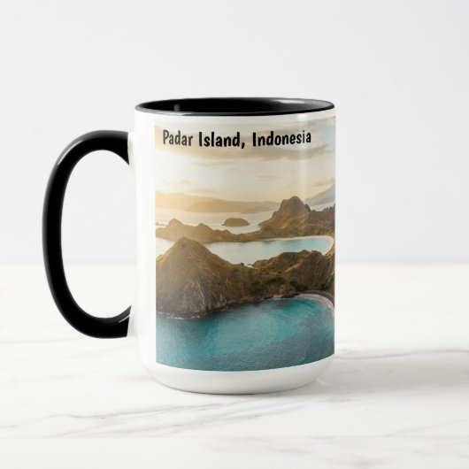 Mug Paysage de coucher de soleil de l'île de Padar Toi (Gauche)