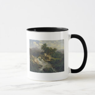 Mug Paysage de forêt avec la cascade