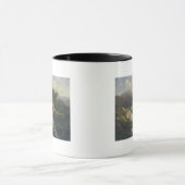 Mug Paysage de forêt avec la cascade (Centre)