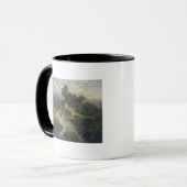 Mug Paysage de forêt avec la cascade (Devant gauche)