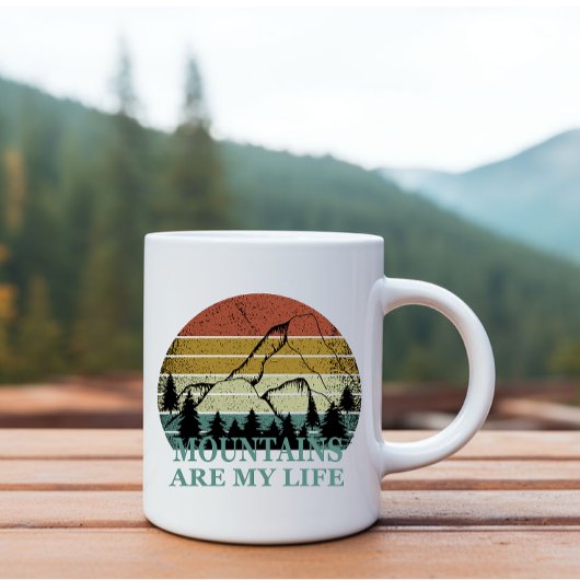 Mug Paysage de la forêt de pins