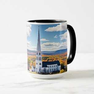 Mug Paysage de la Nouvelle-Angleterre à l'automne