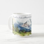 Mug Paysage de la Vallée des Monts-de-l'Aquarelle avec (Devant gauche)