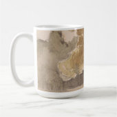 Mug Paysage de l'arbre vintage, tons neutres Aquarelle (Gauche)