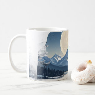 Mug Paysage de montagne sous la pleine lune - Sweatshi