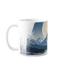 Paysage de montagne sous la pleine lune - Sweatshi