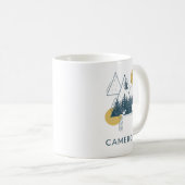 Mug Paysage de nature géométrique moderne personnalisé (Devant droit)