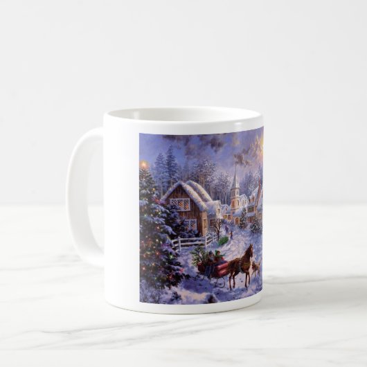Mug Paysage De Noël (Devant gauche)