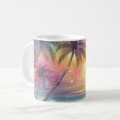 Mug Paysage de plage tropical de rêve (Devant gauche)