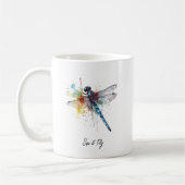Mug Paysage de rêve de libellule, personnalisé (Gauche)