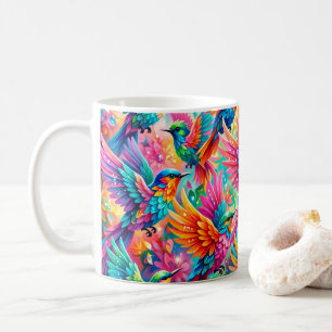 Mug Paysage de rêve vibrant de colibris – Bohème tropi