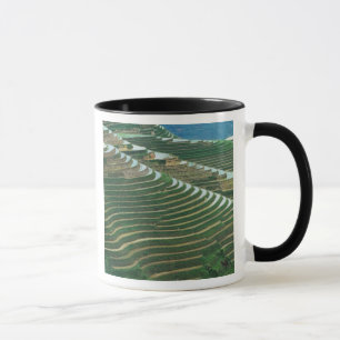 Mug Paysage de rizières en terrasses dans la montagne,