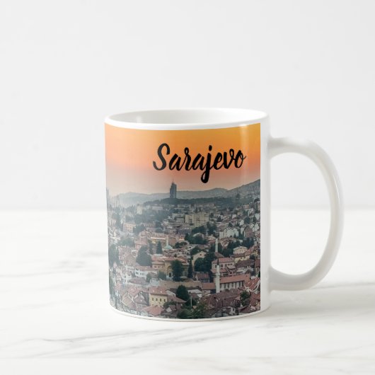 Mug Paysage de Sarajevo du haut (Droite)