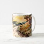 Mug Paysage de Sunset Country Road (Devant droit)