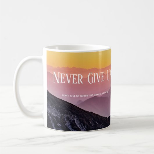 Mug Paysage des collines Couleurs arc-en-ciel Motivati (Gauche)