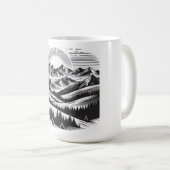 Mug Paysage des montagnes (Devant droit)