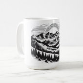 Mug Paysage des montagnes (Devant gauche)