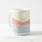 Mug paysage dessiné main (Devant gauche)