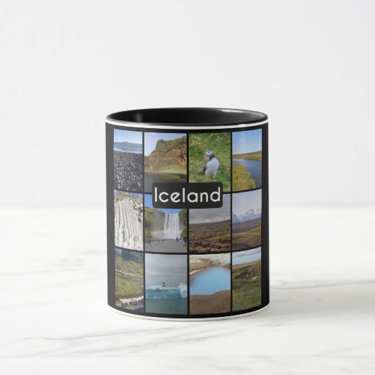 Mug Paysage d'été islandais (Centre)