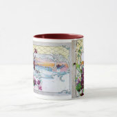 Mug Paysage D'Hiver ROMANTICA Avec Pansies (Centre)