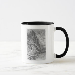 Mug Paysage d'imaginaire avec la ville et le château