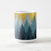 Mug Paysage d'or des arbres forestiers (Centre)