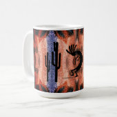 Mug Paysage du désert du sud-ouest de Kokopelli (Devant gauche)