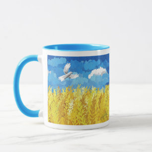 Mug Paysage du drapeau ukrainien