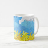 Mug Paysage du drapeau ukrainien (Devant droit)