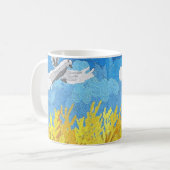 Mug Paysage du drapeau ukrainien (Devant gauche)