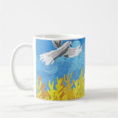 Mug Paysage du drapeau ukrainien (Gauche)
