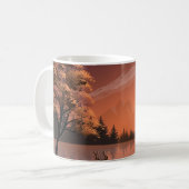 Mug Paysage du lever du soleil avec lac et Deers-51207 (Devant gauche)