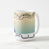 Mug Paysage du Mt. Fuji avec Nuages (Devant droit)