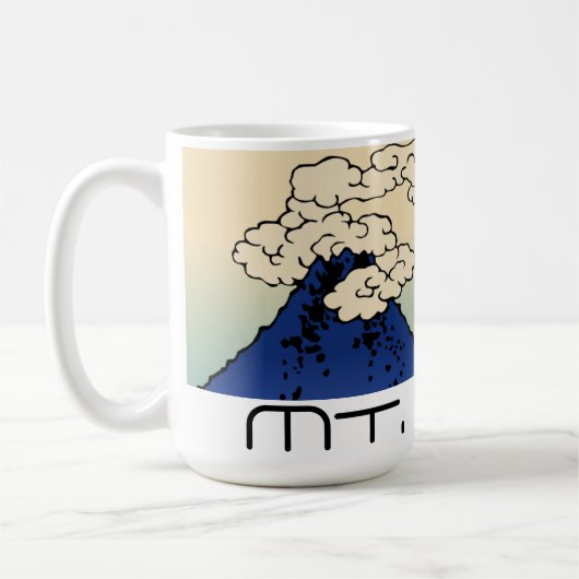 Mug Paysage du Mt. Fuji avec Nuages (Gauche)