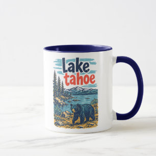 Mug Paysage du parc du lac Tahoe Ourson Mignon