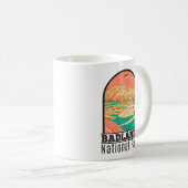 Mug Paysage du parc national Badlands Vintage (Devant droit)