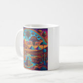 Mug Paysage égyptien psychédélique (Devant gauche)