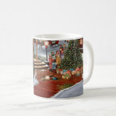 Mug Paysage enneigé de Noël vintage (Devant droit)