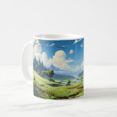 Mug Paysage Forestier Au Printemps (Devant gauche)