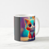 Mug Paysage forestier avec forêt arbres d'automne (Devant droit)