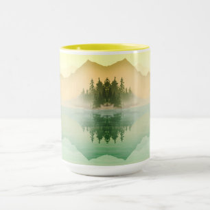 Mug Paysage forestier des montagnes de Citrus